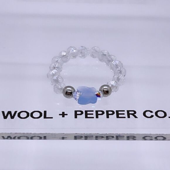Wool + Pepper Co. Swarovski Crystal Beaded Ring - Picture 1 of 6